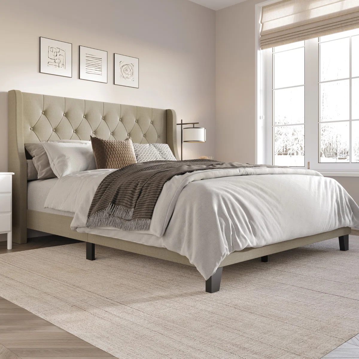Innovative Homesi RegalWing Tufted Bed